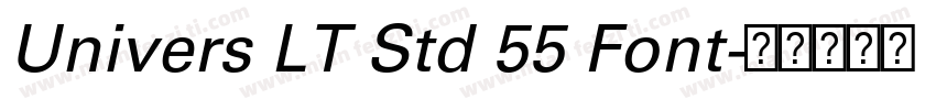 Univers LT Std 55 Font字体转换
